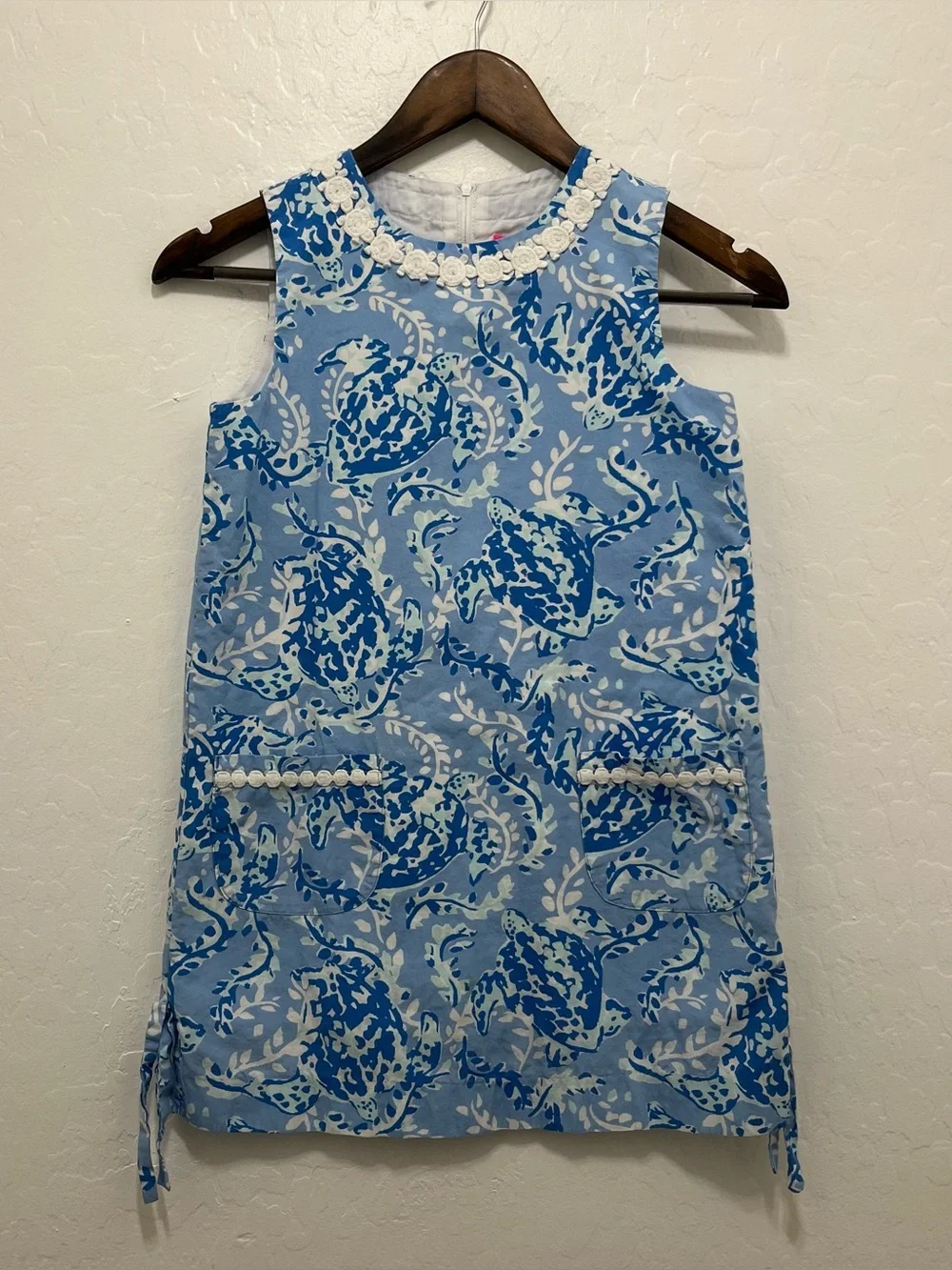 Lilly Pulitzer Girls Turtley Awesome Shift Dress Size 10